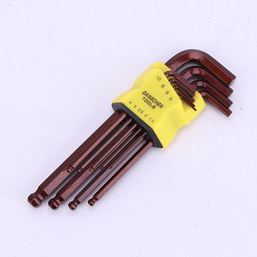 S2 alloy steel hexagonal wrench set hexagonal wrench hexagonal ball head L type hexagonal wrench manufacturer