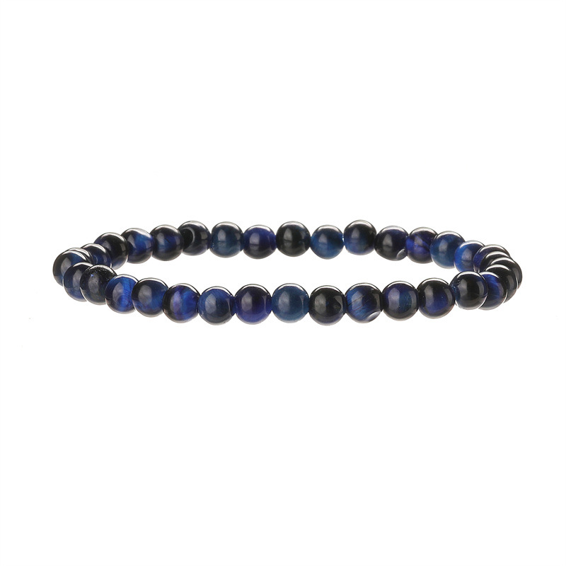 Venta directa de fábrica pulsera de cuentas de cristal rosa de piedra natural pulsera de turquesa azul pulsera terminada pulsera multicolor spot al por mayor