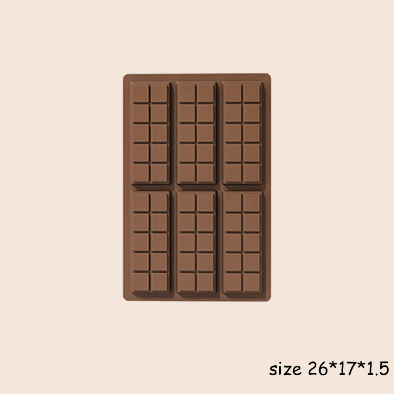 Acrylic-Platinum Silicone Rectangular Mold – Multi-Color Chocolate & Dessert Set, 25.3 x 16.9 x 2.0 cm