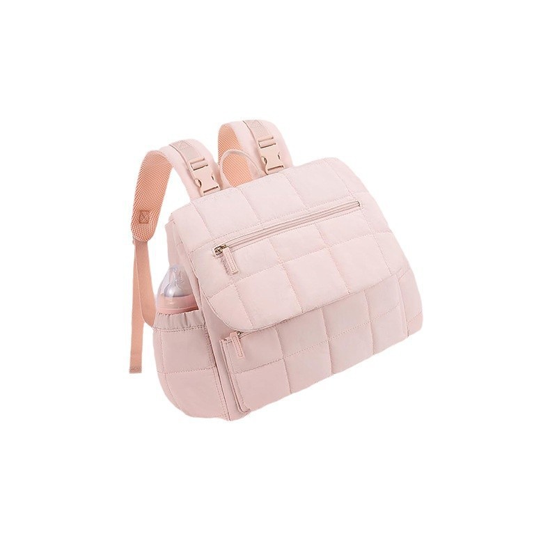 Amazon nueva mochila de pañales inflables bolsas de pañales con bolsillo aislante de pañales de viaje con almohadilla de pañales