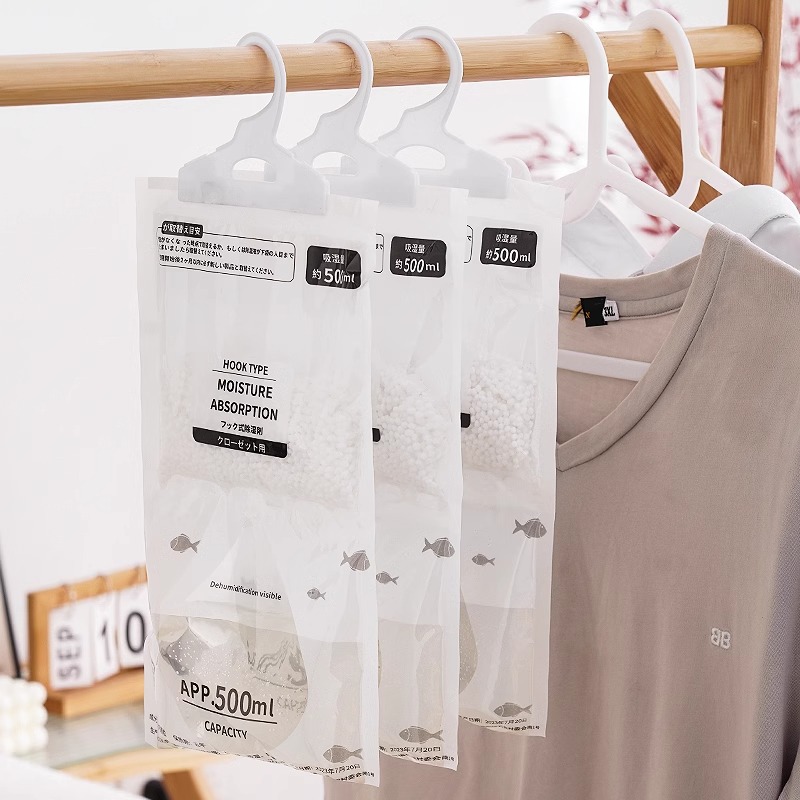 Dehumidification Bag Desiccant Moisture-Proof Mildew-Proof Moisture-Absorbing Dormitory Student Hanging Wardrobe Household Artifact