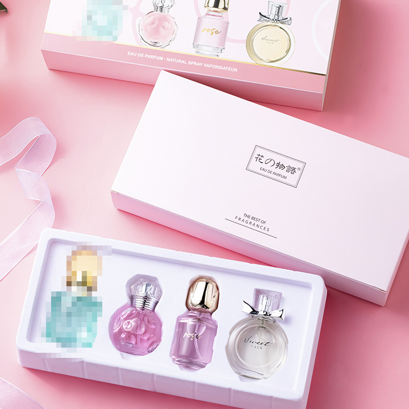 新商品の花の物語の女性の香水の4つのセットはあっさりしています。|undefined