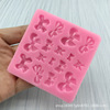 Acrylic silicone mold with bow, epoxy resin handmade, fondant