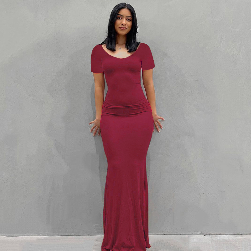 Europa y América transfronteriza nueva Kardashian desnata mono de las mujeres Vestido largo de comercio exterior casual SLIM-Fit de manga larga mono de casa image 23