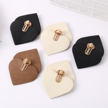 新款高档金属爱心皮对扣衣服皮草扣大衣风衣外套搭扣卡扣批发钮扣