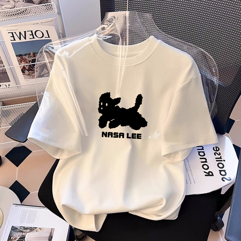 흰색 - 달리는 강아지