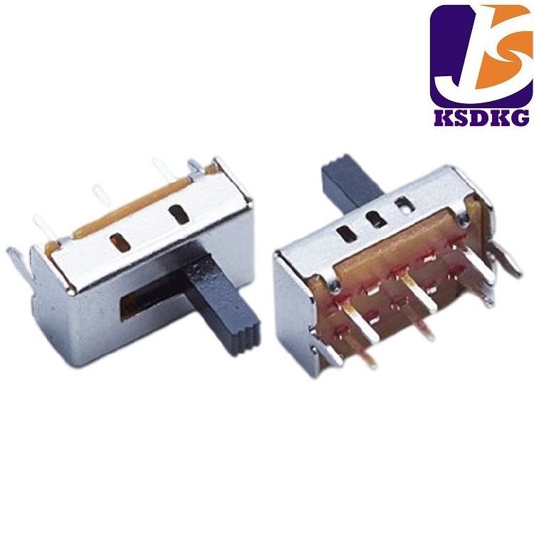 源头厂家直供拨动开关 三档小电流滑动开关 卧式波段电源控制开关