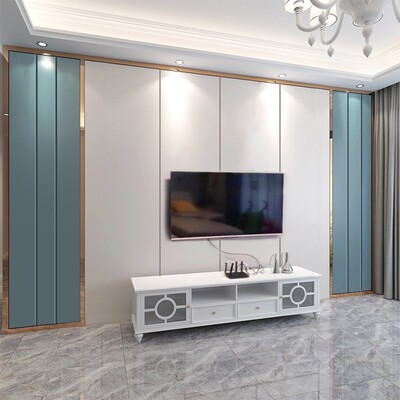 factory customized hotel hotel furniture Standard Room Headboard Soft roll background Hard pack install Hanging plate Simplicity modern