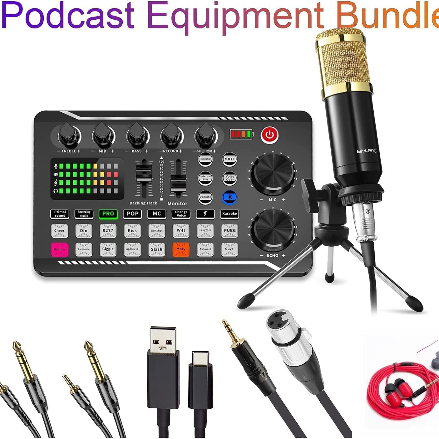 Transmisión en vivo traje de transmisión en vivo micrófono F88-USB micrófono profesional micrófono de condensador juego ancla traje de transmisión en vivo