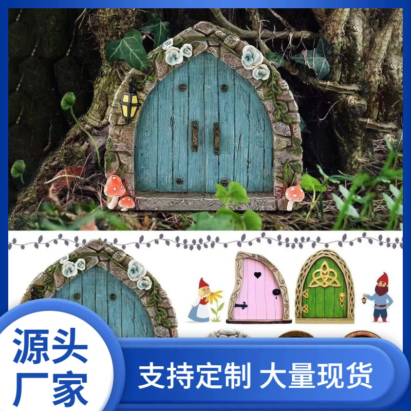 Рождественские елочные украшения в виде эльфов, миниатюрные декорации для сказочного двора, деревянные игрушки для сада