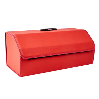 supplies printable LOGO leather — Car storage bag/box - red-top-handle-extra-large