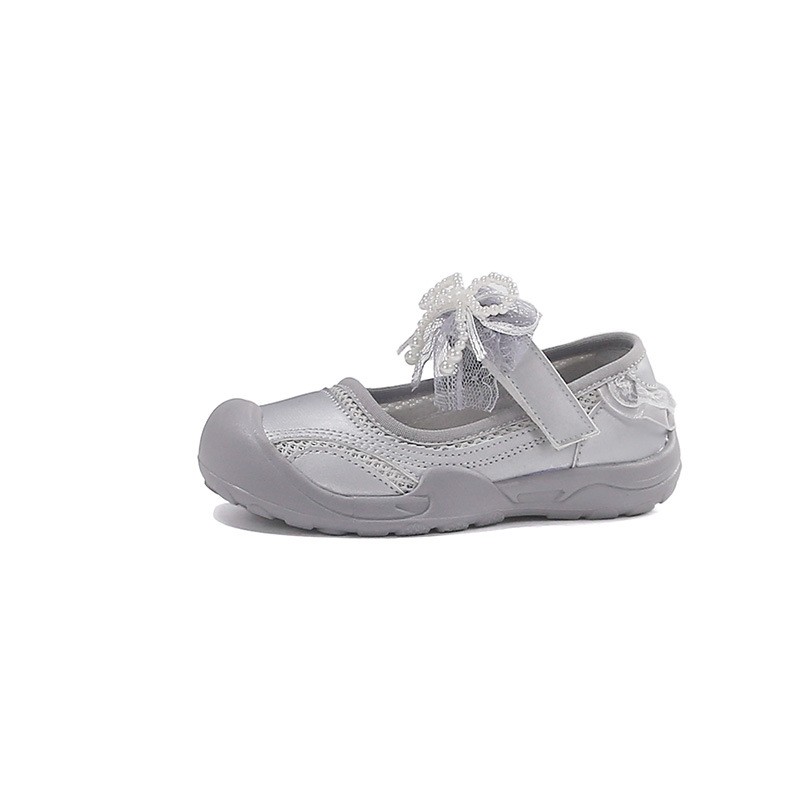 Sandálias de arco para niñas 2026 verano nuevo estilo de niños princesa de viento suave anti-deslizante zapatos de playa huecos zapatos de Lefour