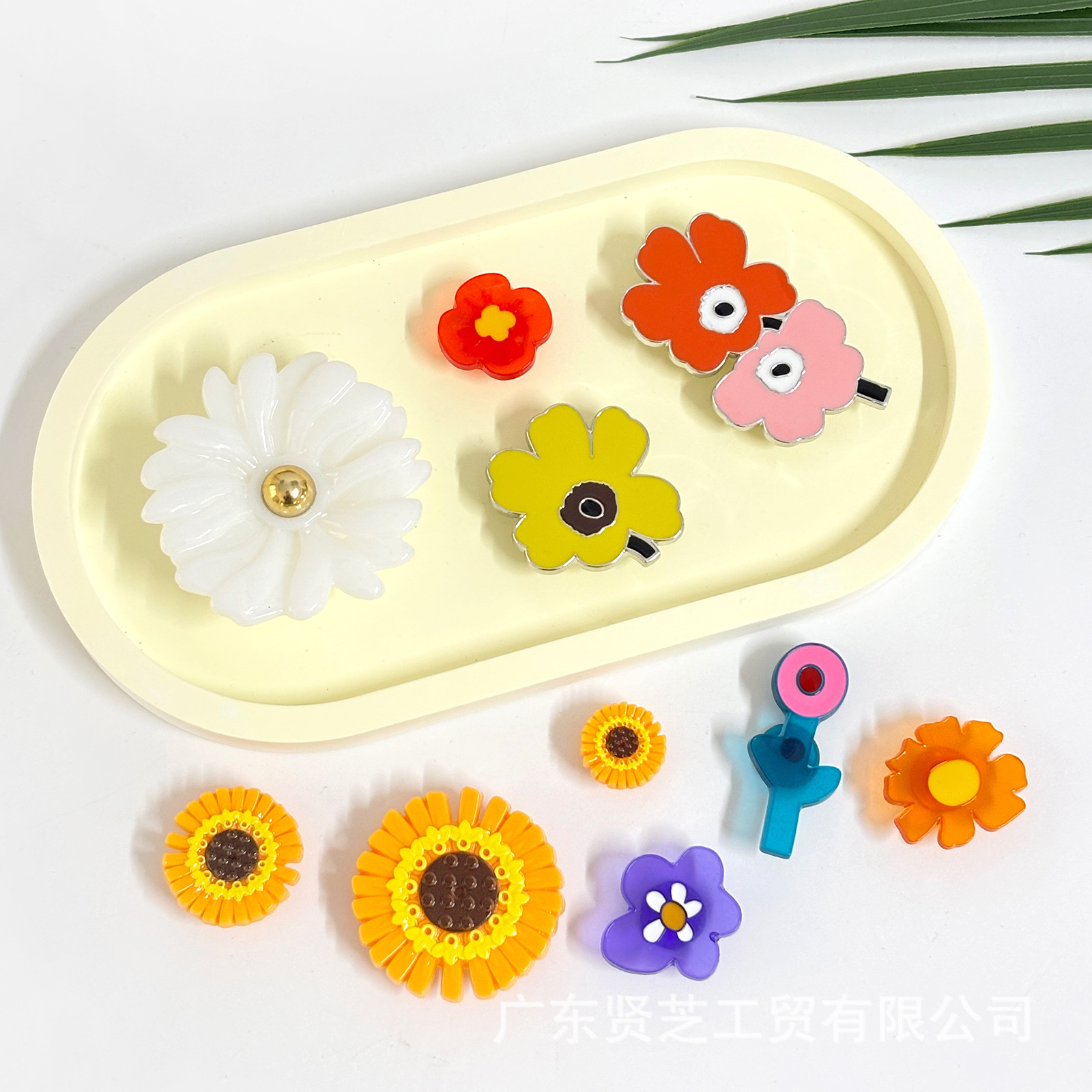 夏クロス下駄アクセサリー diy カラフルな花取り外し可能なドーパミン靴花ハイエンド靴バックルアクセサリー