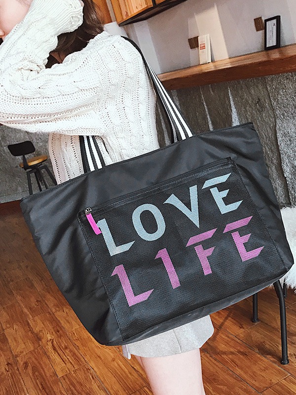 Bolsa de viaje con separación para ropa seca y mojada, bolsa de fitness, bolso de hombro informal para viaje, bolsa de yoga ligera de gran capacidad, transpirable e impermeable.