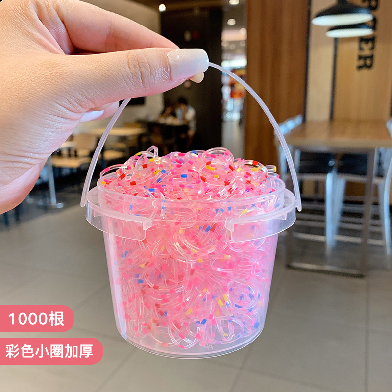 Coleteros desechables, gomas pequeñas para el cabello para niños, gomas para el cabello que no dañan el cabello, gomas para niñas, coleteros de alta elasticidad, accesorios para el cabello.