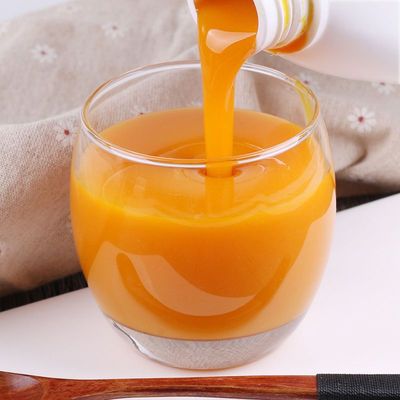 High power concentrate Orange fruit juice 2kg Fruity Raw pulp Orange Juice baking Tea shop Dedicated commercial Fruit tea raw material