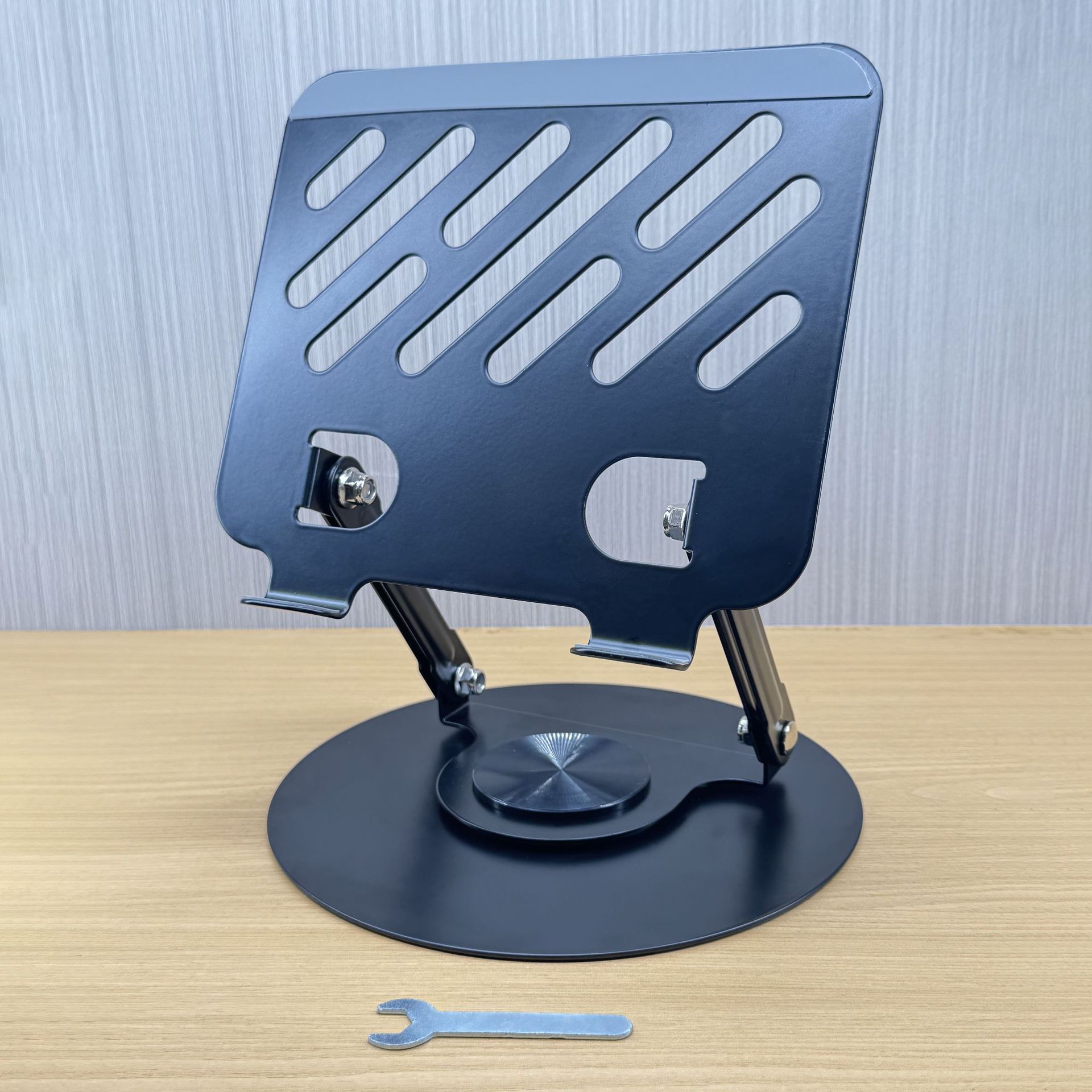 Popular carbon steel 360-degree rotating mobile phone holder desktop metal portable storage foldable lazy broadcast live streaming holder