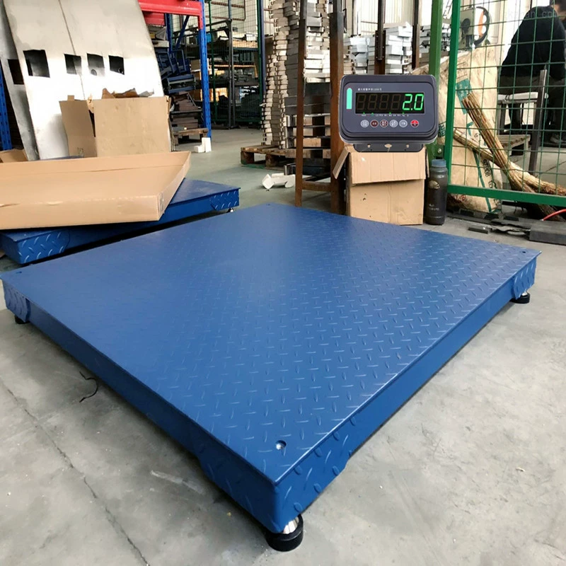 Оригинальный плоский 3000kg промышленный электронный напольный фунт 1.2X1.2m5000 кг толстый тип с печатной электронной шкалой платформы