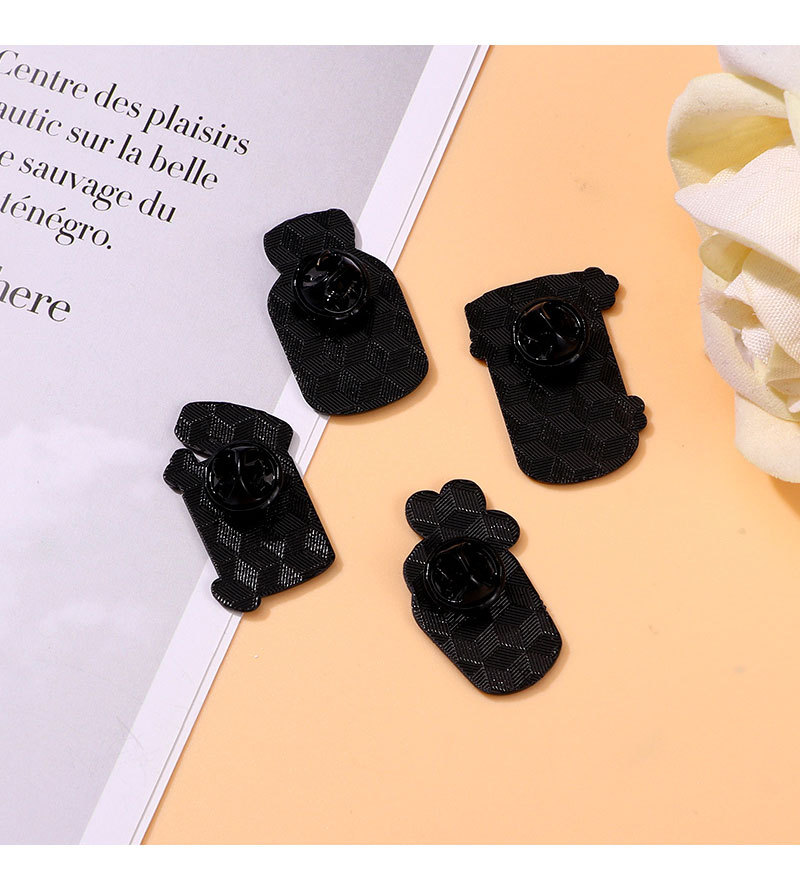 Unisex Gender Cute Modern Style Pin Letter Pill Medicine Bottle Alloy Enamel Unisex Brooches