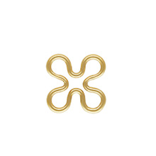 14k����ɫ������Ҷ�ݸ�Ƭ diy�ֹ���Ʒ��� �����տ�����Ƭ����