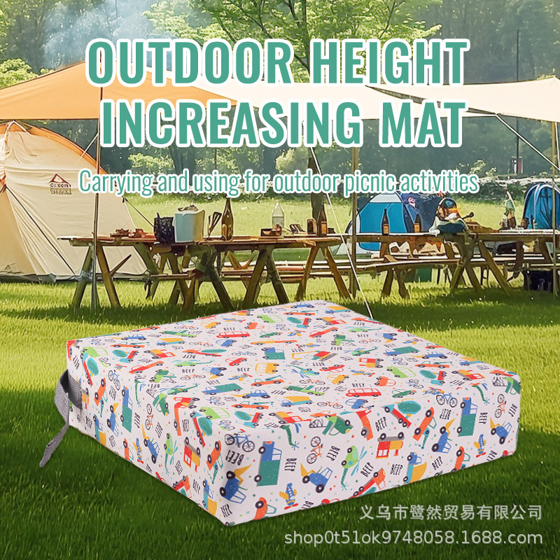 儿童增高垫婴儿餐椅坐垫防滑加厚学生办公椅坐垫可拆洗印花坐垫套