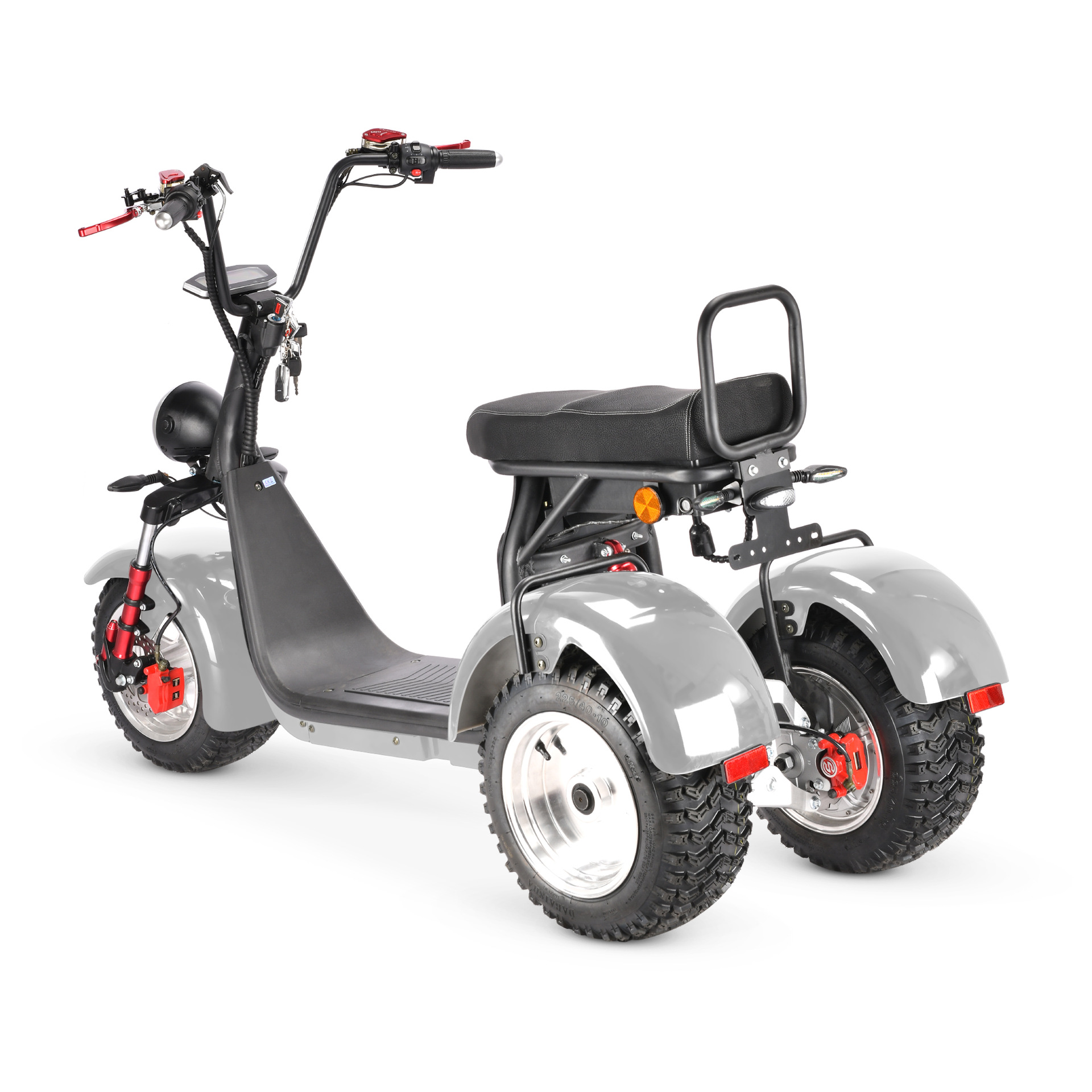 Eec Adult Mobility Scooter Dual-Drive Left and Right Swing Large Seat Cushion Single Bar Three-Wheel Motorcycle Harley Electric Vehicle