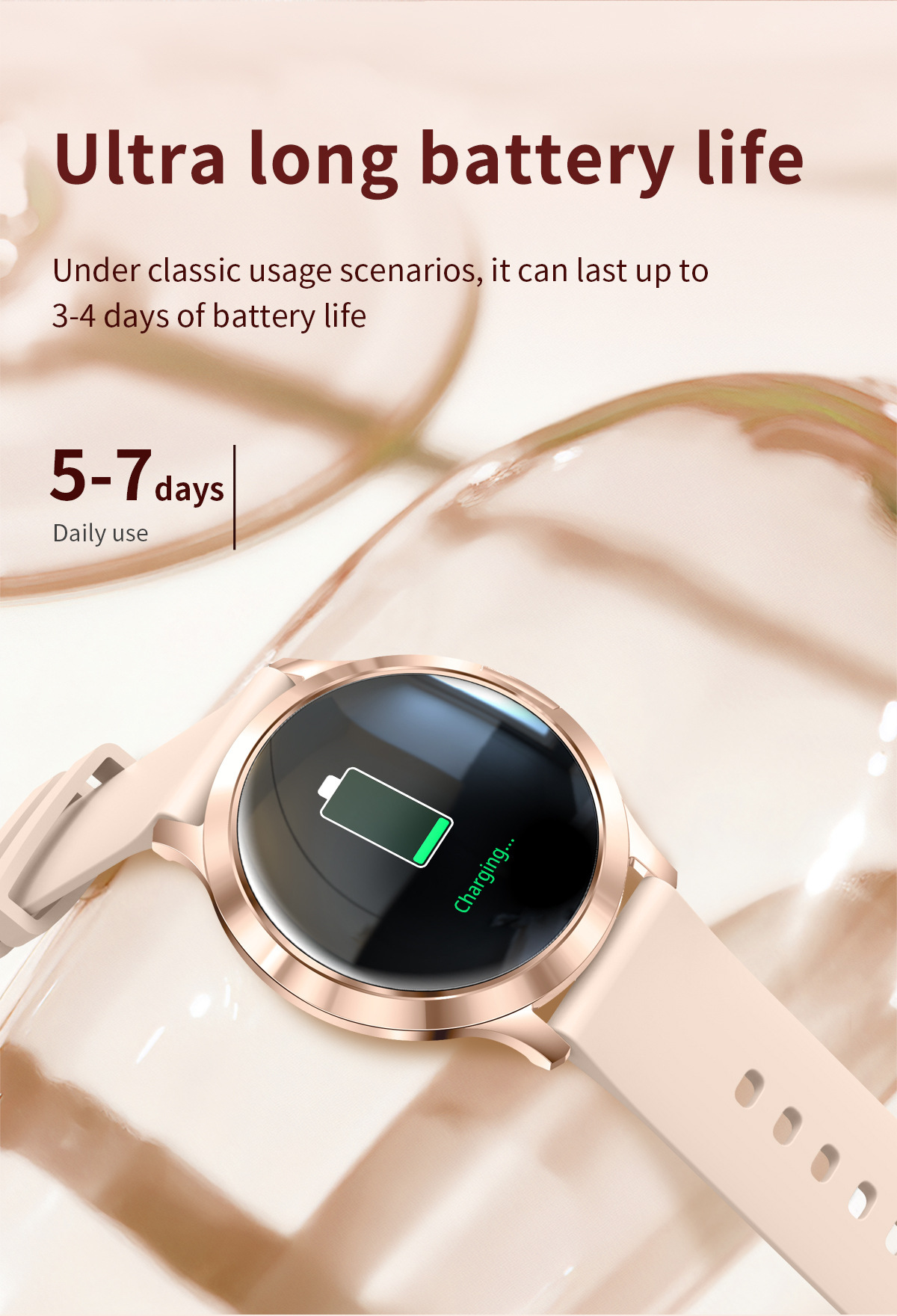 Smartwatch With Calling Function Heart Rate And Blood Pressure_voghion.com