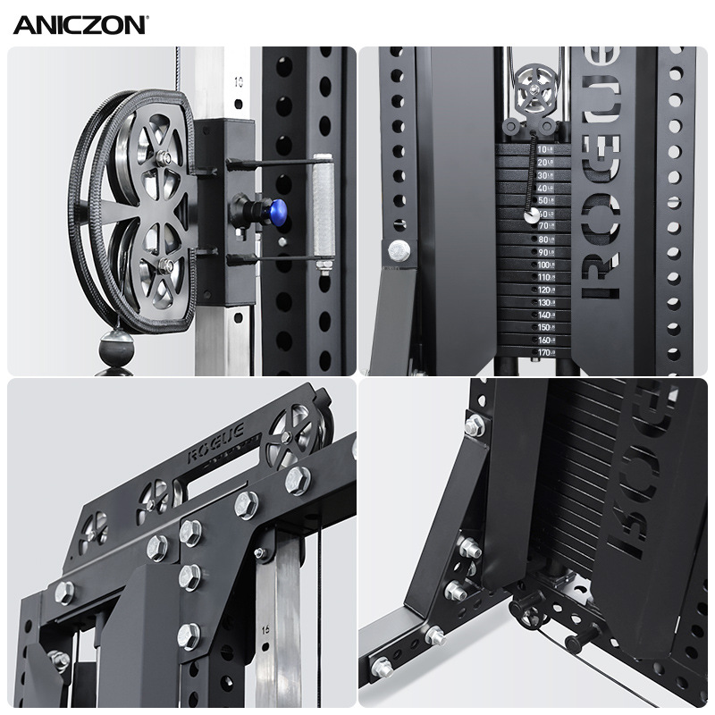 Entrenador integral de pórtico de pájaros comerciales con máquina de doble brazo pull-up cross-clamp para gimnasio de hierro de pecho