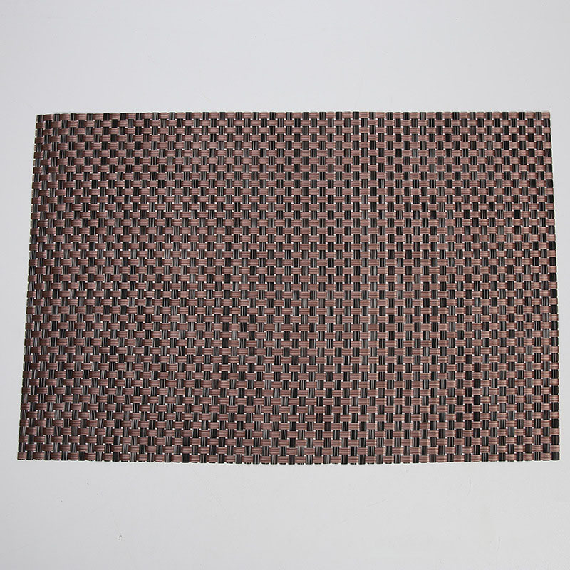 Teslin placemat PVC tejido 8*8 placemat Western placemat aislamiento térmico antideslizante estera de mesa de montaña estera de la placa de la decoración del hogar estera