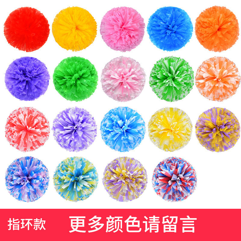 Porristas Bola de flores porristas mano flor mano sacudida flor danza rendimiento mano flor porristas flor bola de color rendimiento