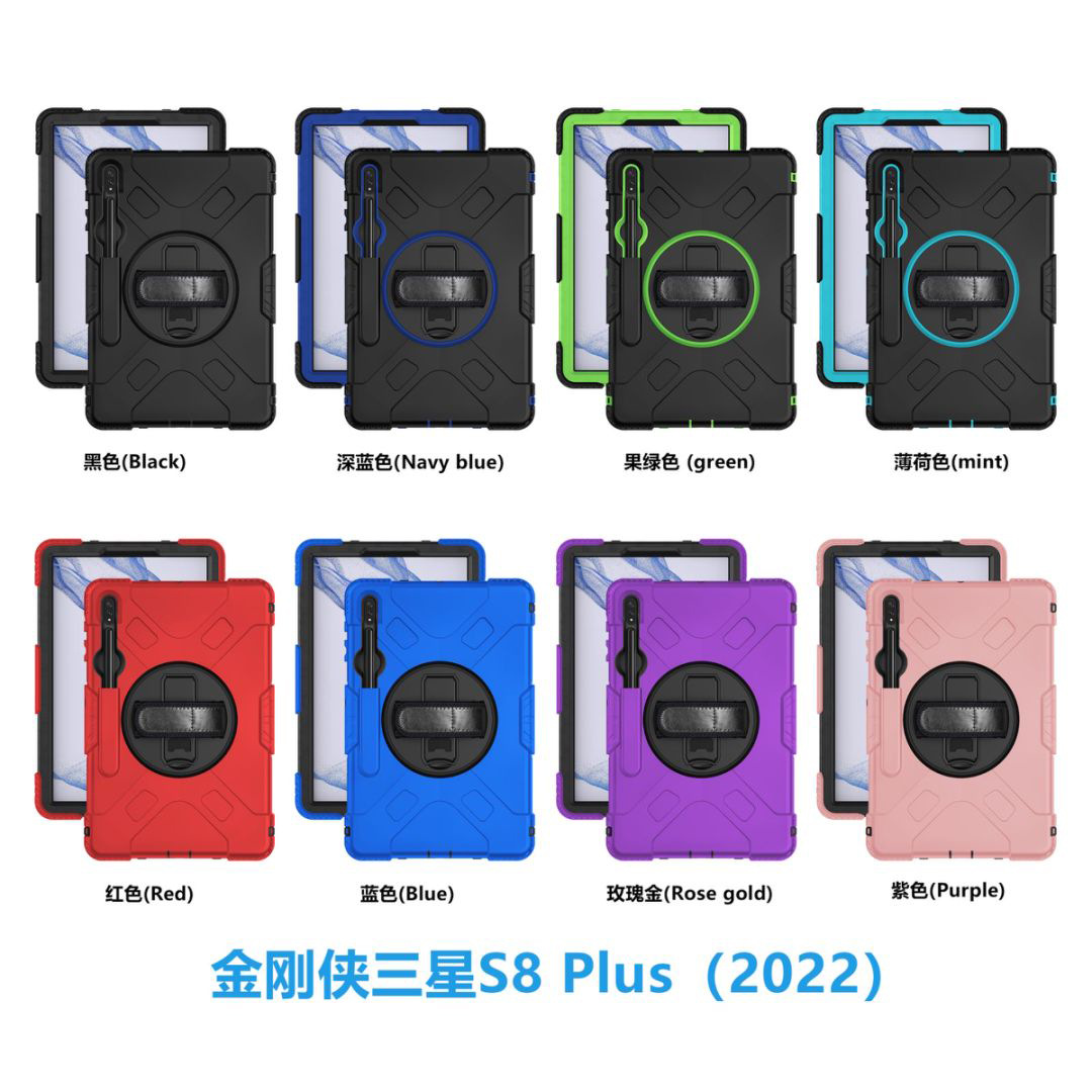 Aplicable a la funda protectora de la tableta de Apple Samsung con la caja protectora de la tableta del silicón air5 DE LA anti-caída de la ranura tres de la pluma con el soporte