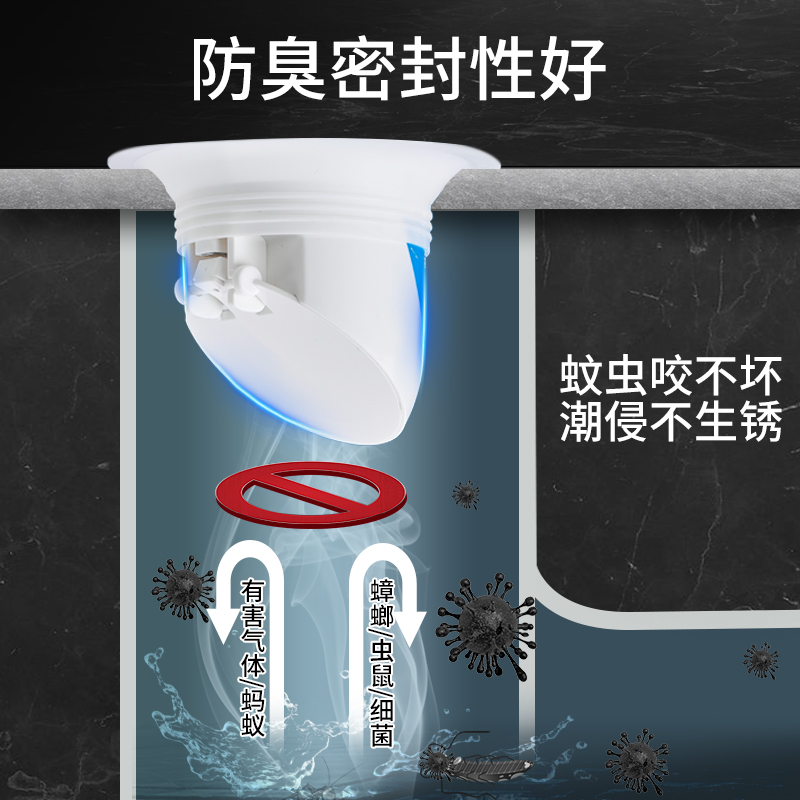 歐德寶蹲便器防臭器衛生間大便池堵孔塞子反味神器廁所防臭堵臭器