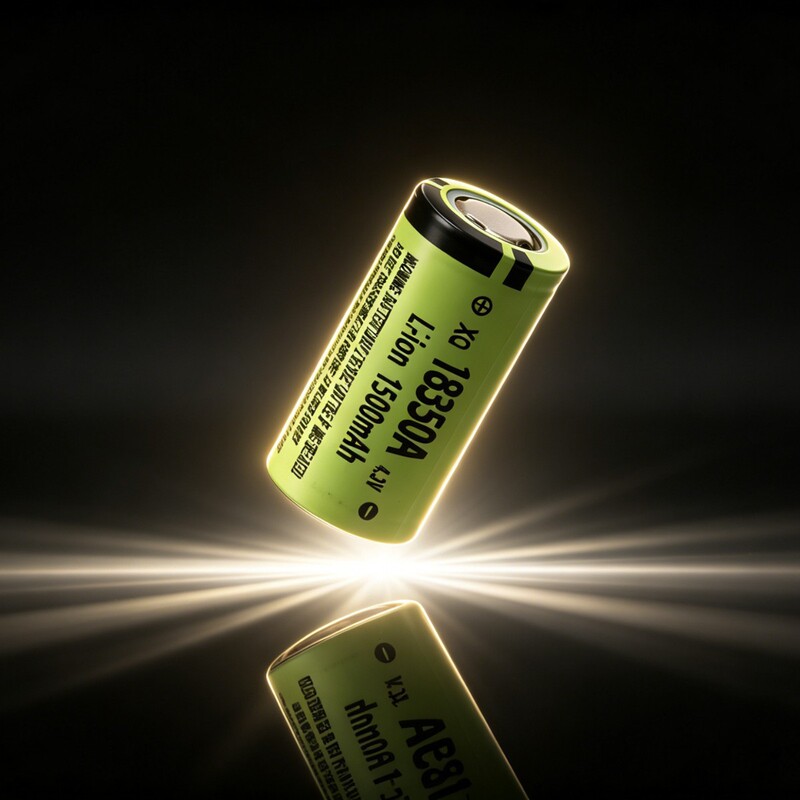 Panasonic 18350 Lithium Battery Flat Head 3.7V Large Capacity Strong Light Flashlight Laser Pointer for Model Aircraft Use