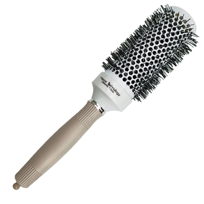 Pein de tubería de cerámica blanca con aguja de cola cilíndrica pein de cabello estilo pein de cabello rizado herramientas de cabello antiestático