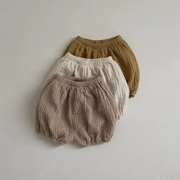 Summer Baby Loose Lantern Shorts Thin Style Unisex Children's Casual Pants for Outdoor Wear Infant Big Pp Pumpkin Pants