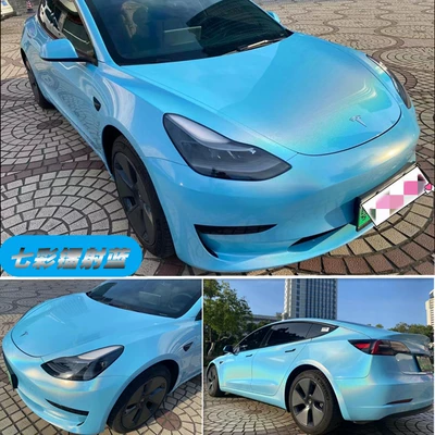 Breeze Blue, Tiffany Blue, Full-Body — Auto Color Change Film - colorful-laser-blue-152-18m
