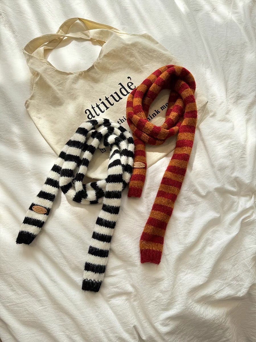 Mujeres Elegante Estilo Clásico Raya Tejer Bufanda display picture 2