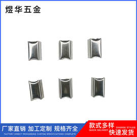 厂家批发不锈铁8x10马仔厂牌夹绳带夹子?头拉伸铜头