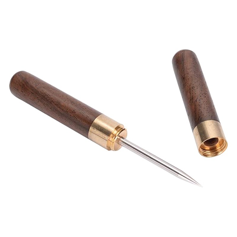 Aguja de té de palo de rosa de ébano cuchillo de té de acero inoxidable Cuchillo de té Pu'er Aguja de té abridor de té