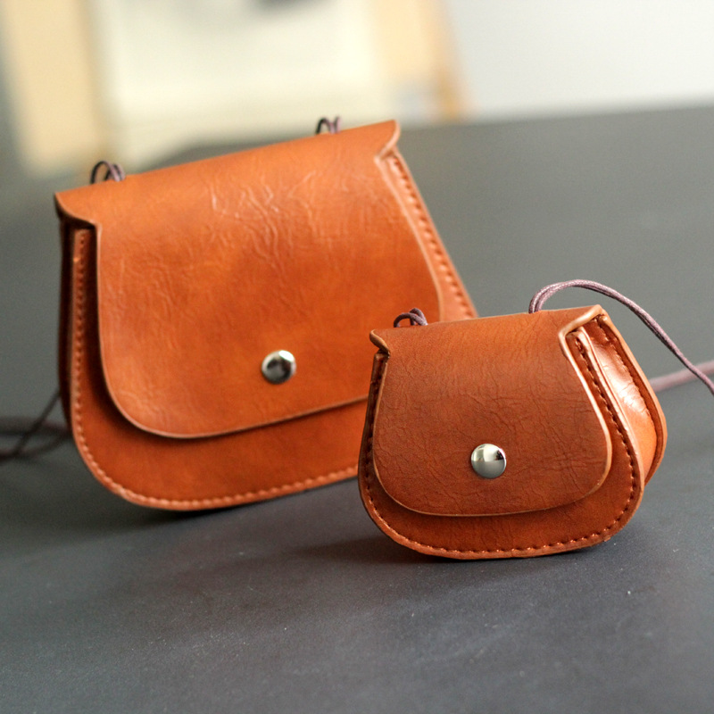 Internet Celebrity Retro Mini Crossbody Bag Children's Bag Boys And Girls Baby Street Photography Decorative Bag Parent-child Coin Purse