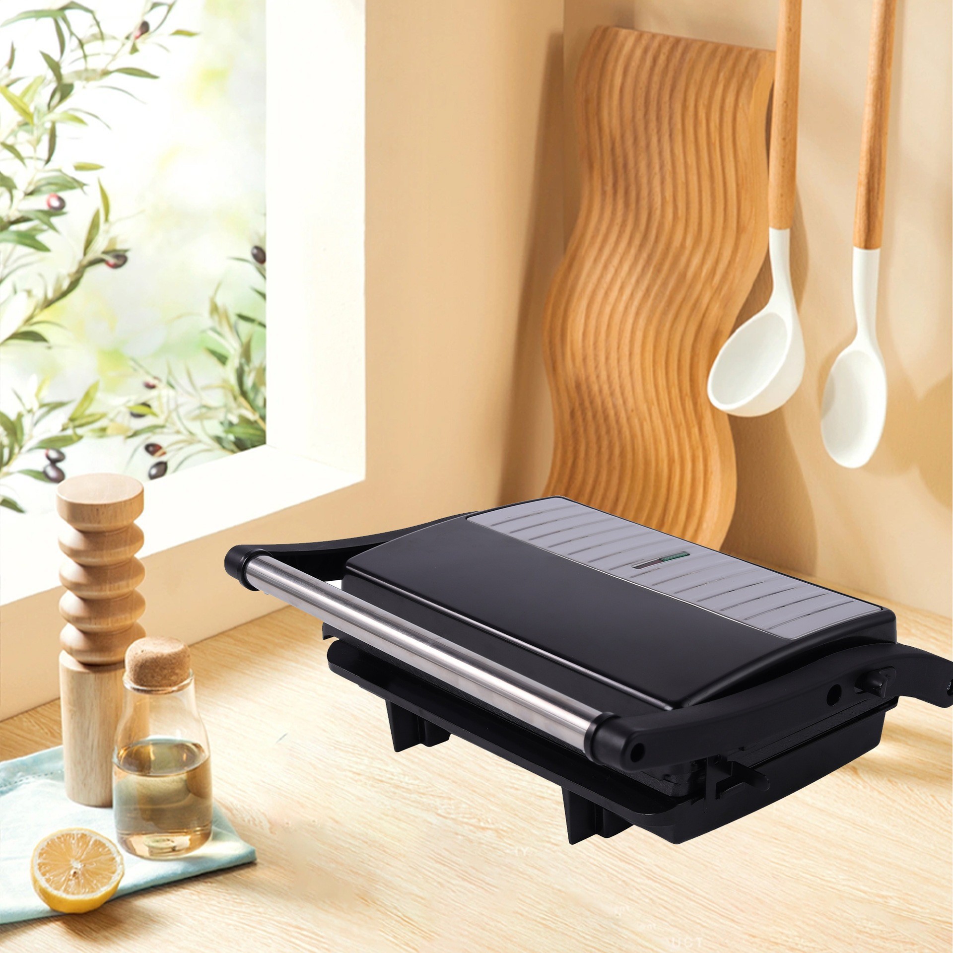 Cross-Border European and American 110V Steak Machine, Sandwich Machine, Waffle Machine, Heated Electric Pancake Pan, Toast Light Food Machine