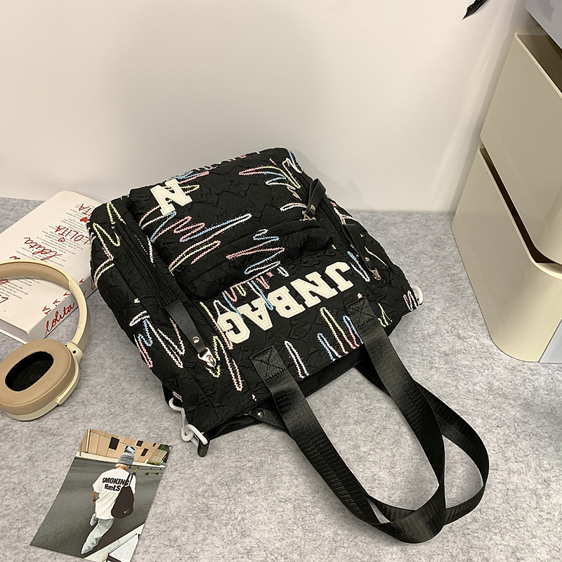 高颜值书包初中女生小学生少女感可爱轻便双肩包高中生大容量背包|undefined