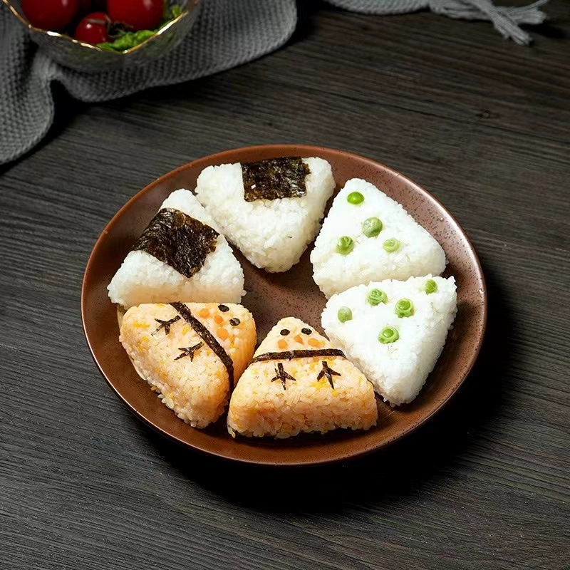 创意三角饭团磨具日式6格饭团盒饭磨具宝宝吃饭便当盒折叠便携