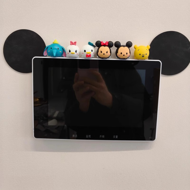 玄関ビデオドアベル装飾装飾品インターホン電話スイッチリビングルームの壁スクリーンアクセサリークリエイティブな変身|undefined