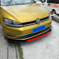 Car Modification Universal Carbon Fiber Pattern Front Shovel Tenth Generation Civic Special Front Lip Bumper Anti-Collision Corner Protector Front Bumper