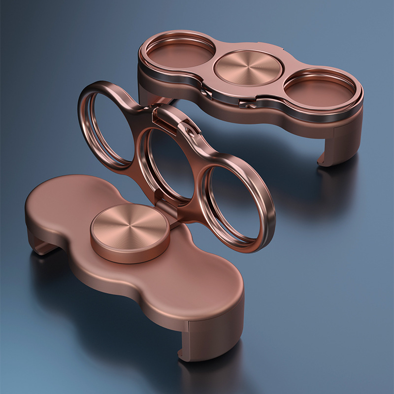 バッククリップ携帯電話スタンド折り畳み伸縮デスクトップ生放送携帯怠け者一体魔環スタンドカスタムロゴ卸売り