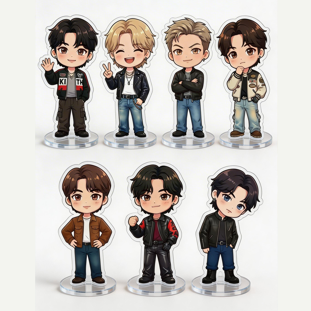 Original Bts Bangtan Boys Jin Kim Taehyung Jungkook Merchandise 6cm Tall Acrylic Standee Figure Lp043