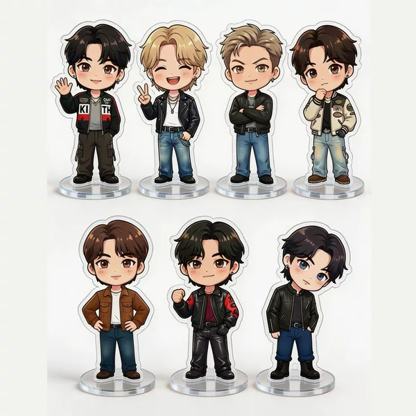 Original Bts Bangtan Boys Jin Kim Taehyung Jungkook Merchandise 6cm Tall Acrylic Standee Figure Lp043