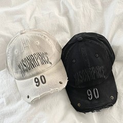 女性用の汚れた染め帽子、ストリートファッションブランド、ヘビーウォッシュ、刺繍、ほつれ加工、古い野球帽、男性用の小さなアヒルの舌帽子