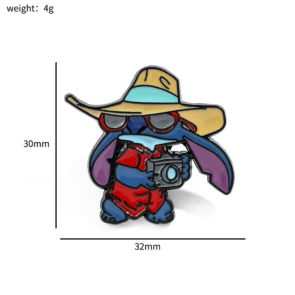 100 Insignias Metálicas Clásicas de Stitch, Broche de Aleación de Star Wars, Stitch, Maestro Yoda, Venta al por Mayor